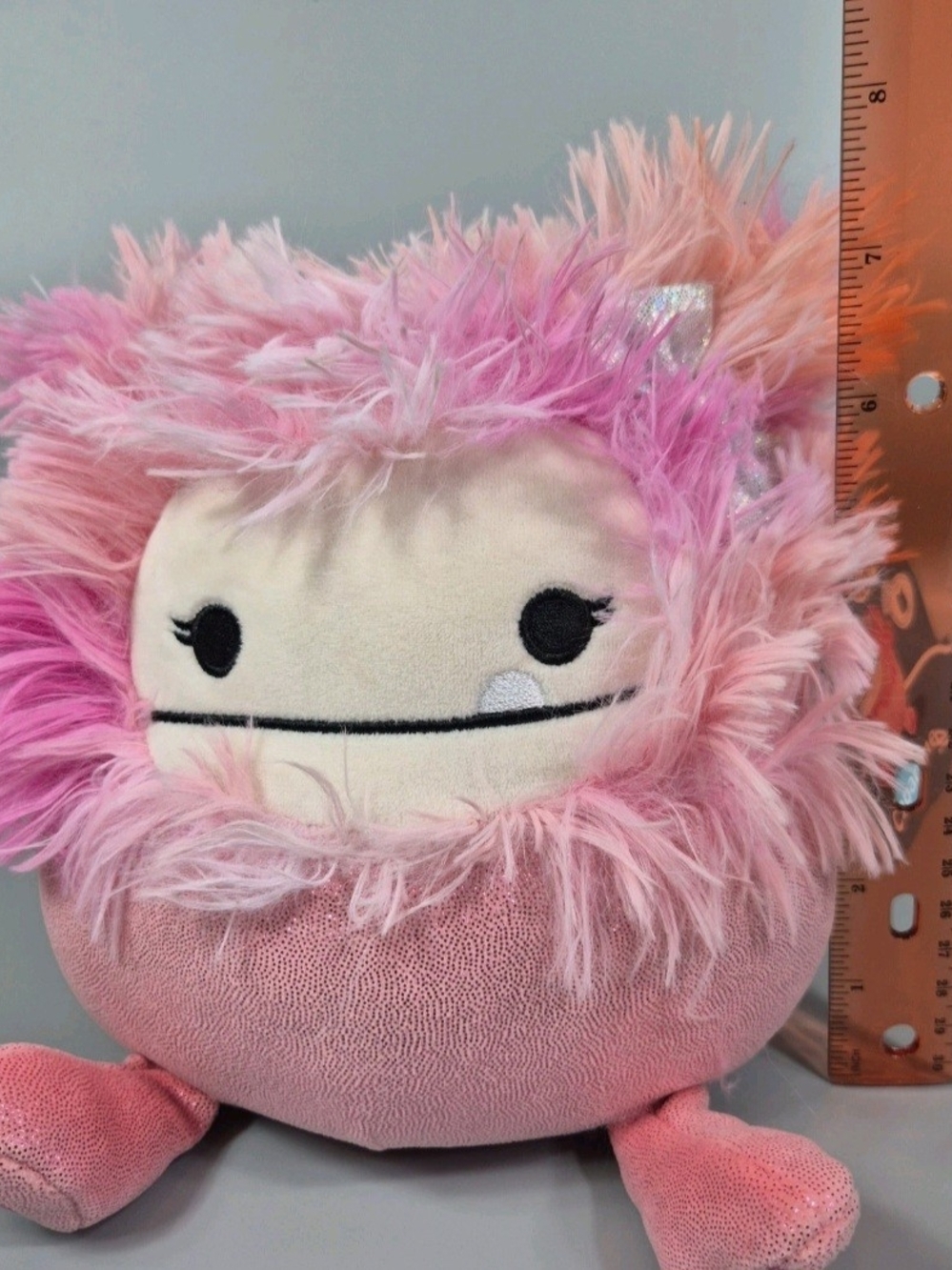 Squishmallows Caparinne the Rainbow Pink Bigfoot Sasquatch -8” Plush NWT - Picture 8 of 9